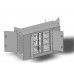 Антивандальный термошкаф 1600х2400х800 34U трехсекционный утепленный термоконтейнер с климат-контролем: отоплением, опционально - вентиляцией либо кондиционером