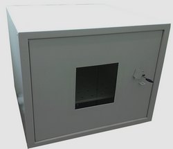 Антивандальный термошкаф 9U  с окном